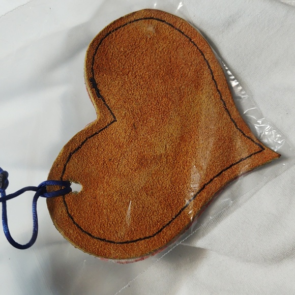 Leather and Holographic Vinyl Bag Charm/KeyChain - Picture 3 of 3